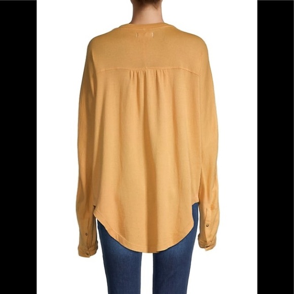 NWT Free People Free Spirit High-Low Henley* - Picture 5 of 6